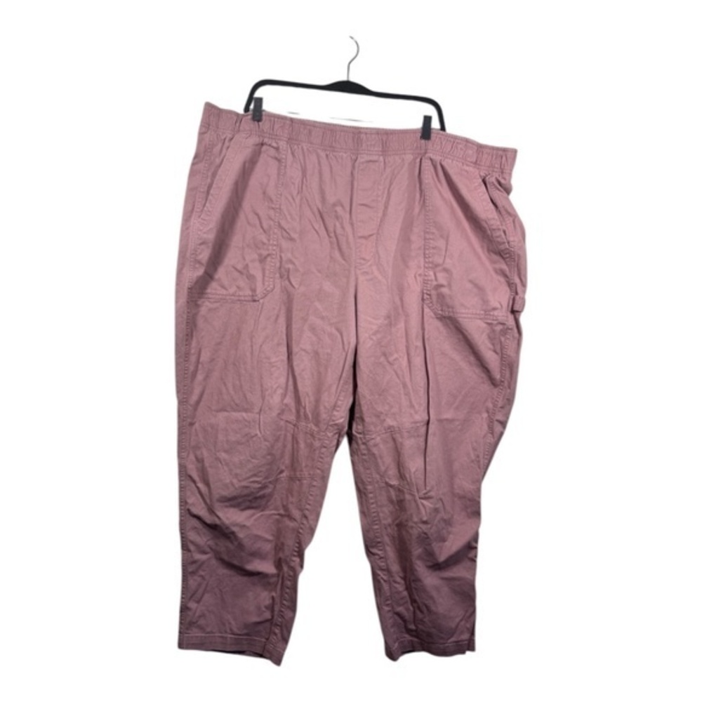Old Navy Pants Womens Plus 3X Pink Cotton Chambray Feminine Grandmacore